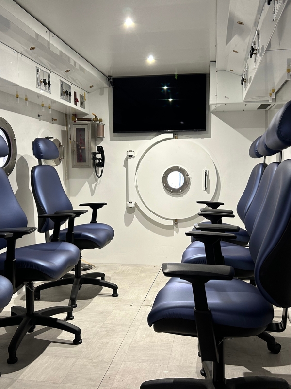 Inside Hyperbaric Chamber